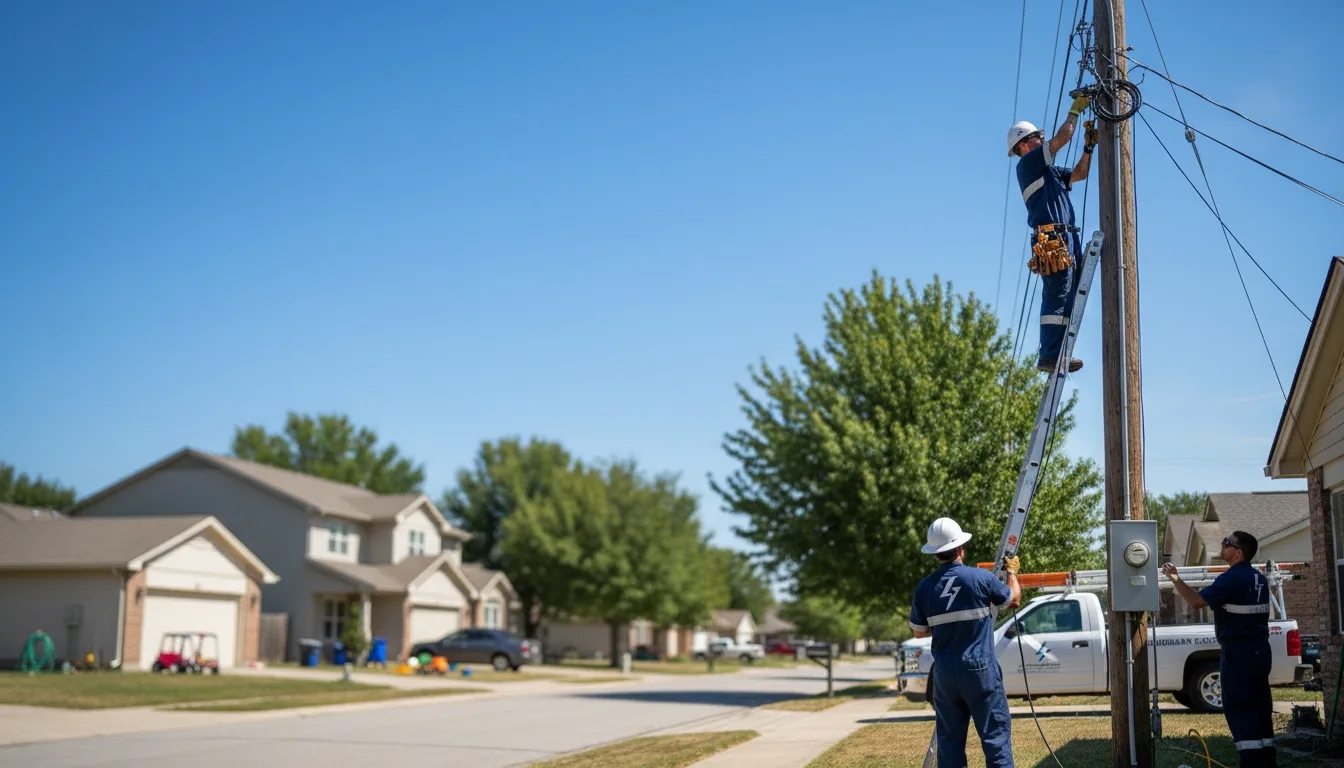 Residential electrician providing installation services in Cozad, NE